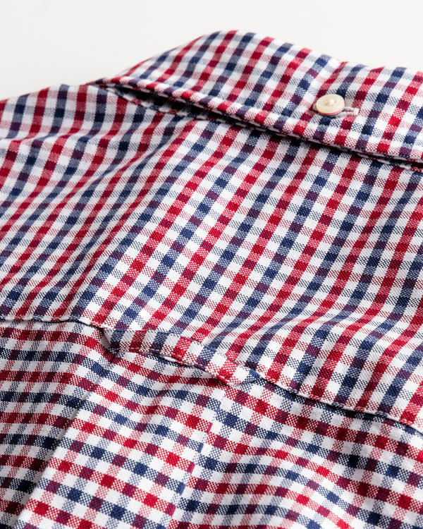 The Oxford 3 Colour Gingham Red