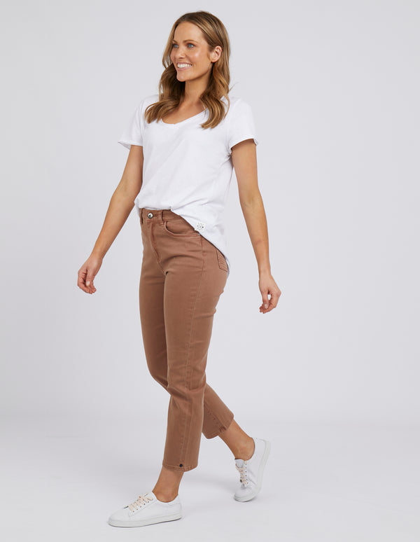 Willow Coloured Jean - Butterscotch