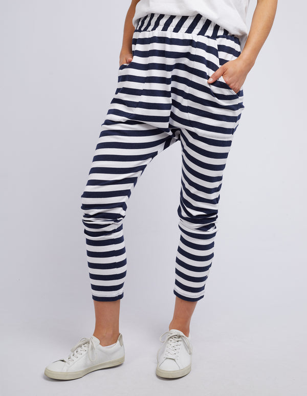 Sasha Stripe Pant - Navy & White Stripe