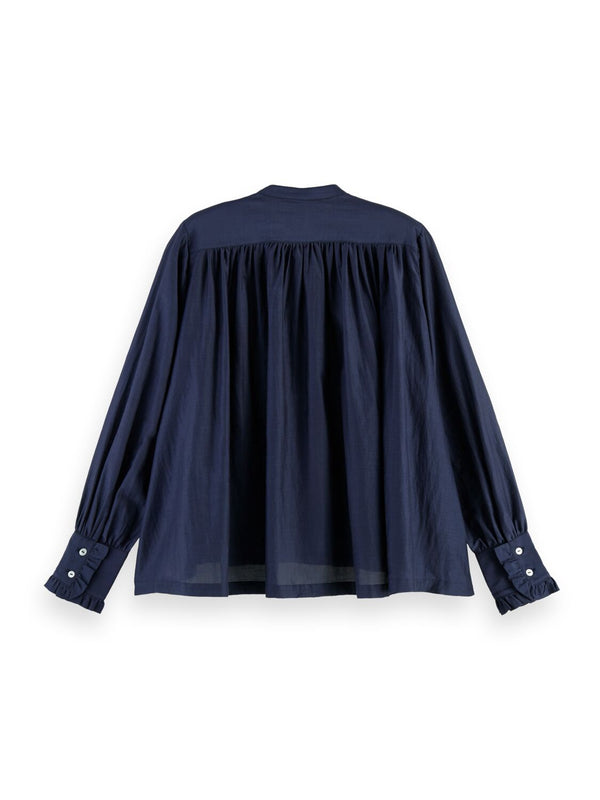 Oversized Cotton Blend Beachy Shirt - 161498