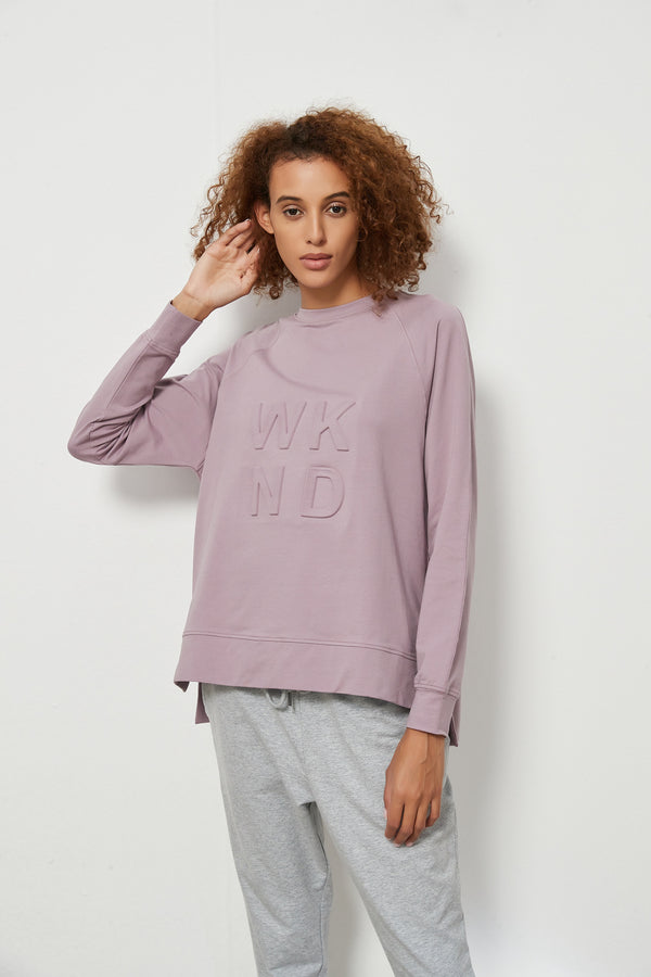 Embossed Sweat - Lilac